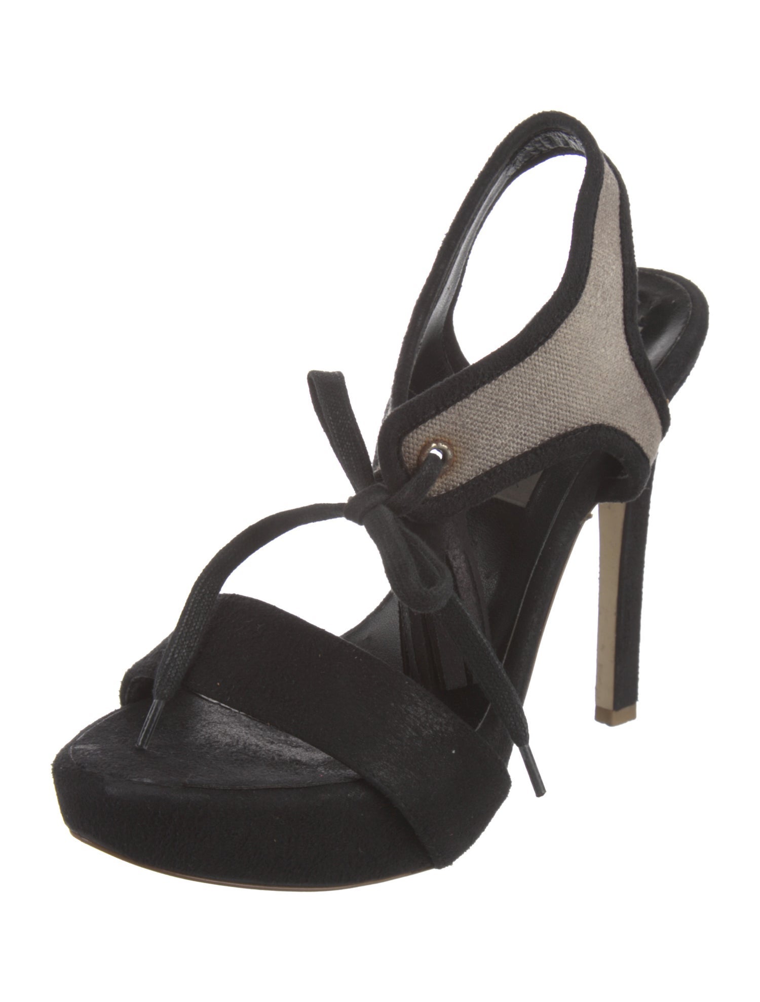 Stella McCartney Vegetarian Suede Slingback Sandals