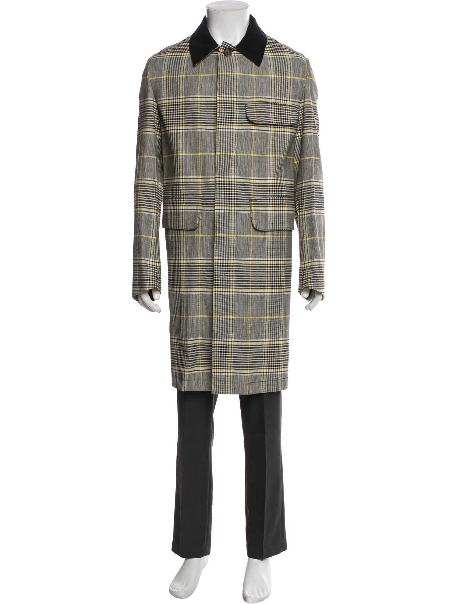Stella McCartney Plaid Print Overcoat