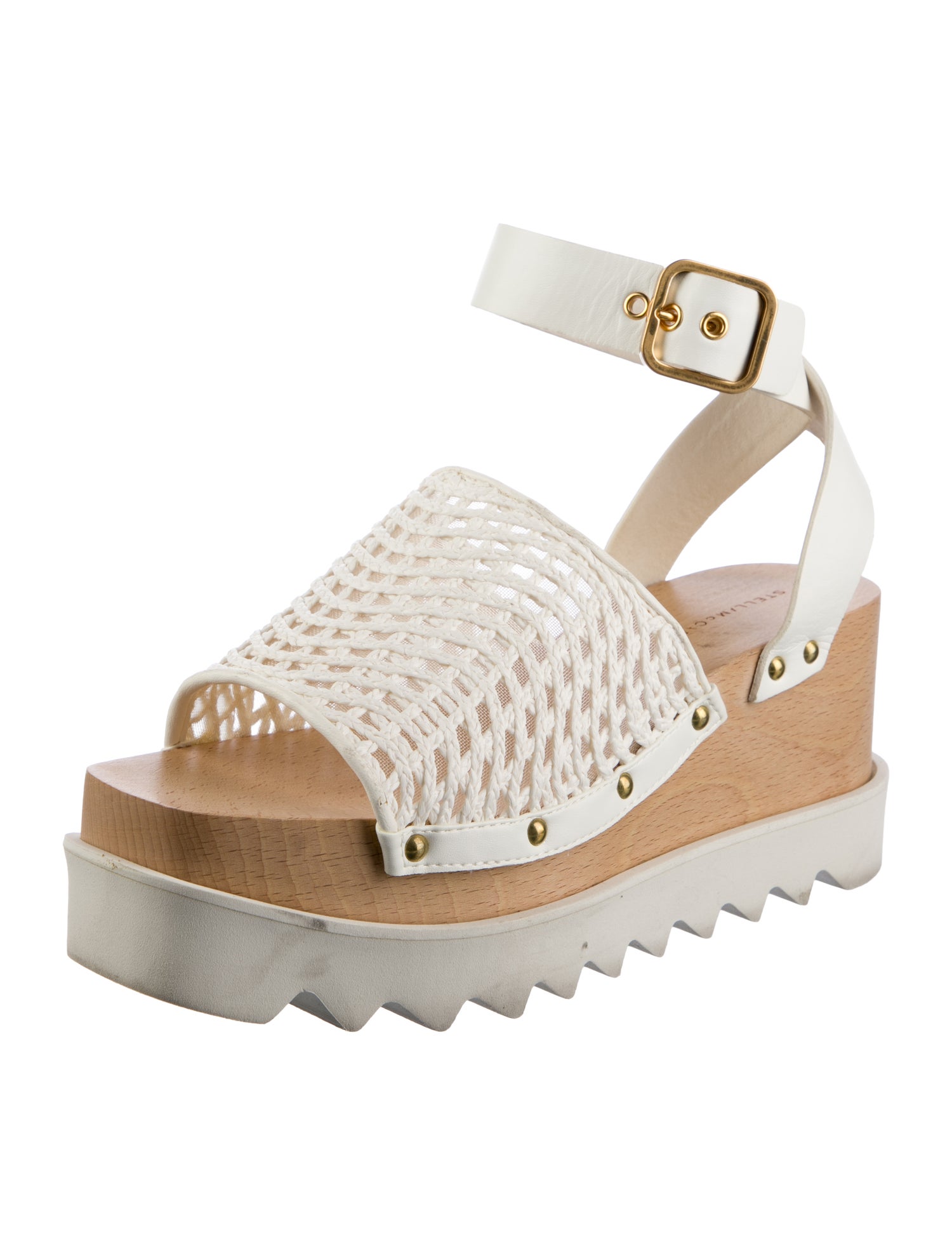 Stella McCartney Vegan Leather Animal Print Sandals