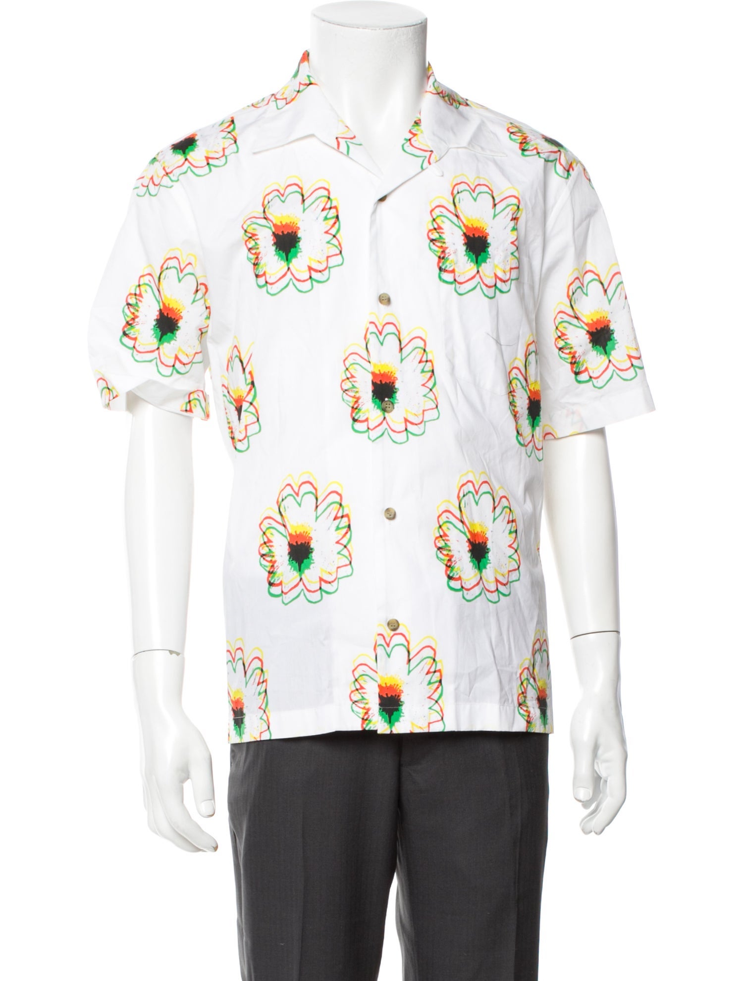 Stella McCartney Floral Print Short Sleeve Shirt