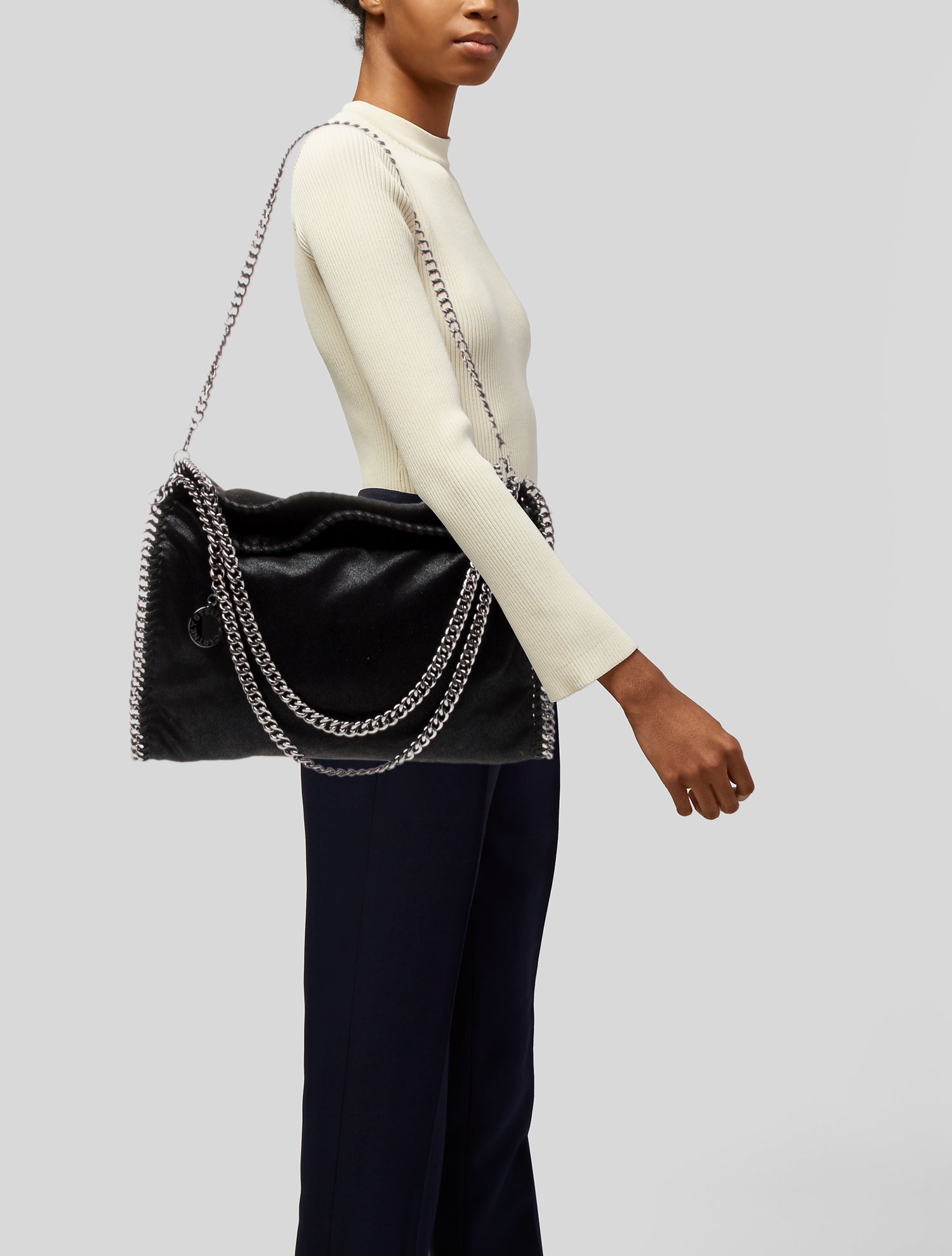 Stella McCartney Vegan Suede Shoulder Bag