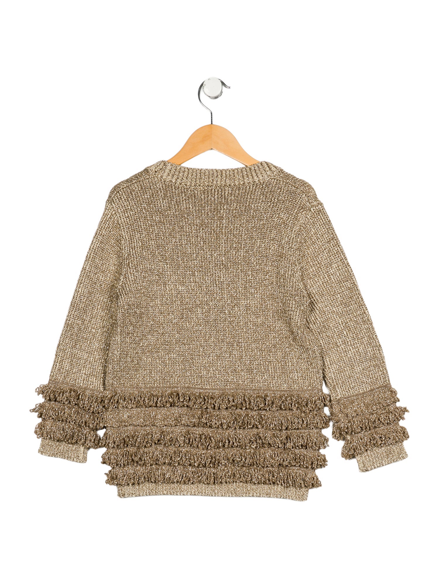 Stella McCartney Girls' Metallic Knit Cardigan