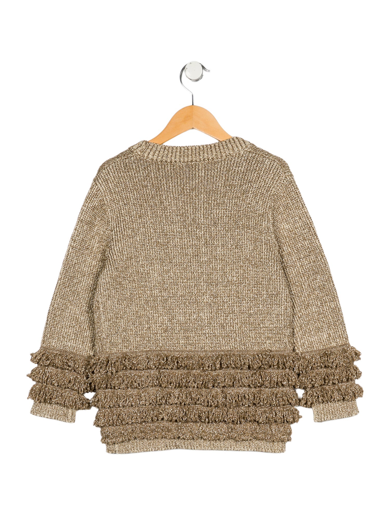 Stella McCartney Girls' Metallic Knit Cardigan