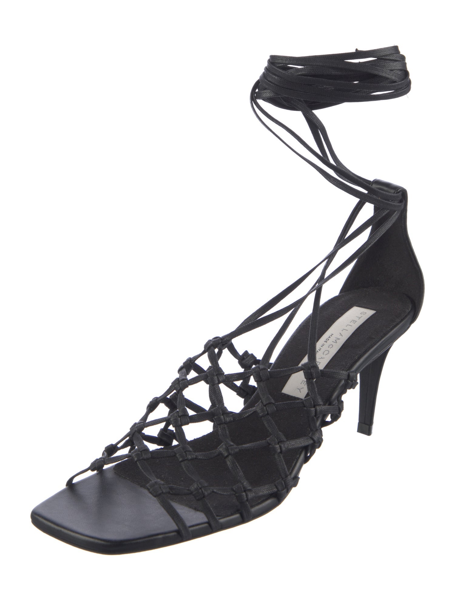 Stella McCartney Vegan Leather Cutout Accent Gladiator Sandals