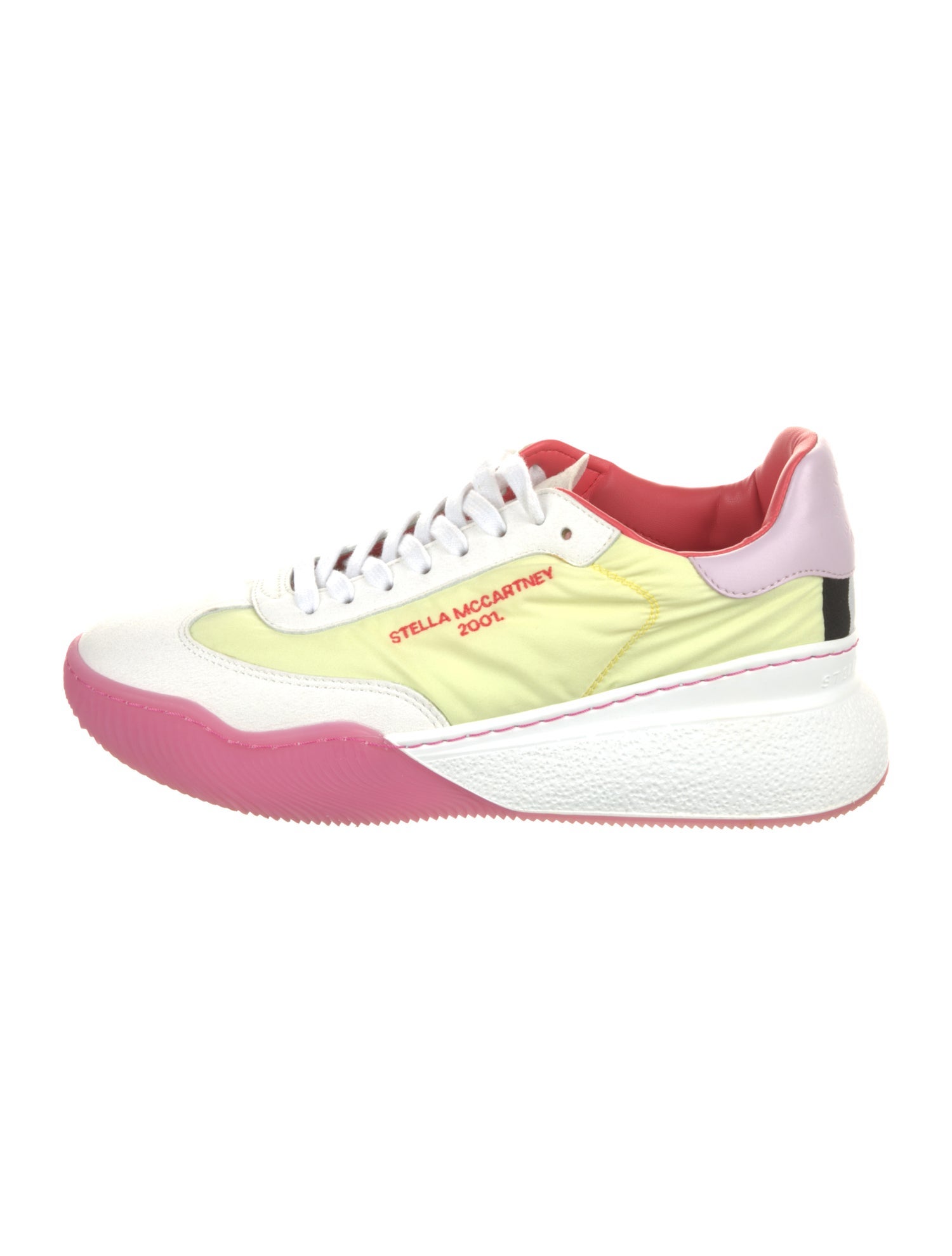 Stella McCartney Nylon Colorblock Pattern Sneakers