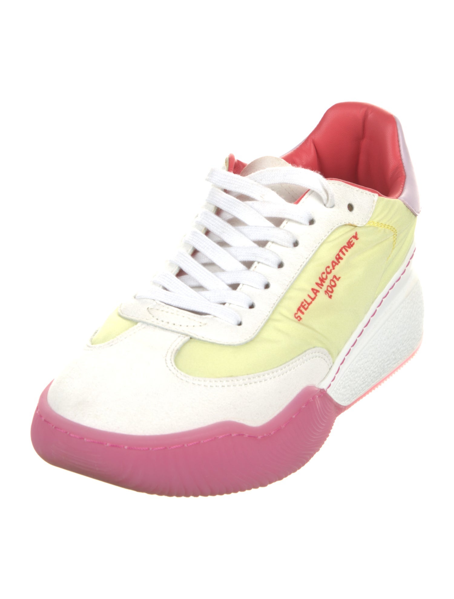 Stella McCartney Nylon Colorblock Pattern Sneakers