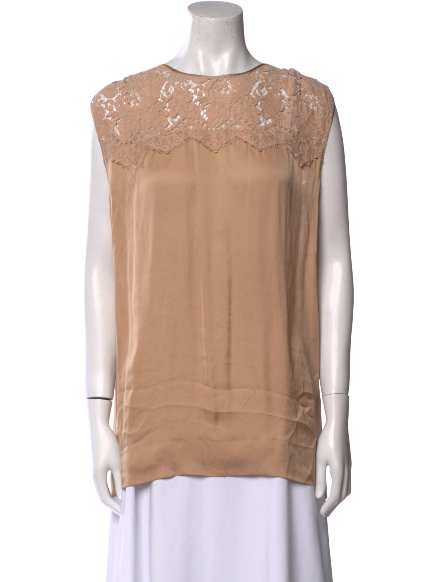 Stella McCartney Silk Scoop Neck Top