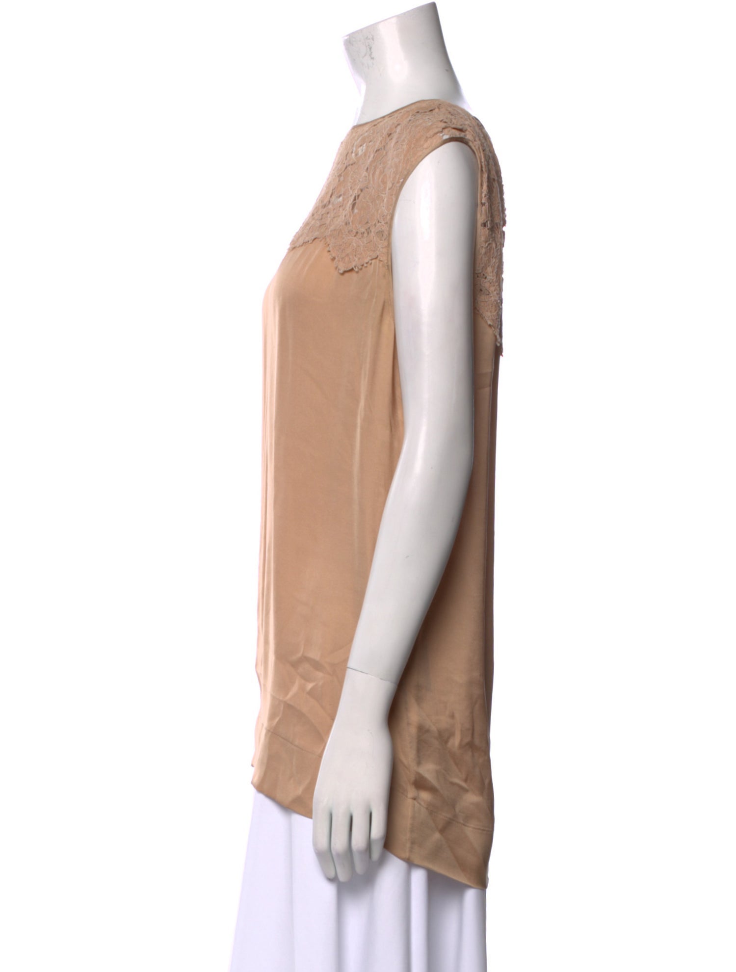 Stella McCartney Silk Scoop Neck Top