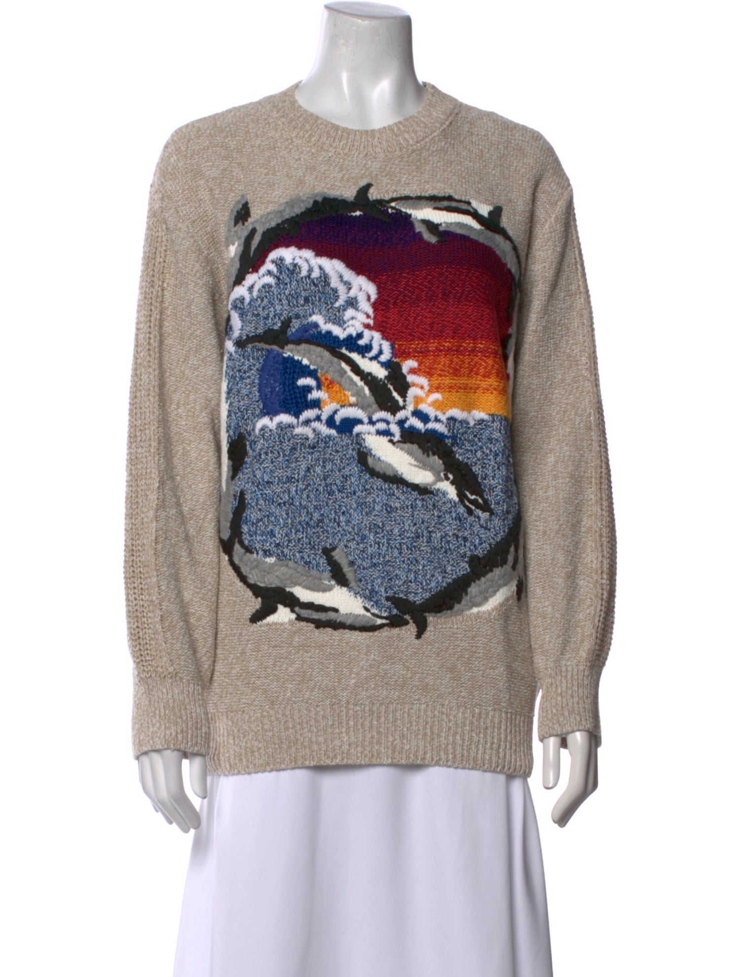 Stella McCartney Graphic Print Crew Neck Sweater