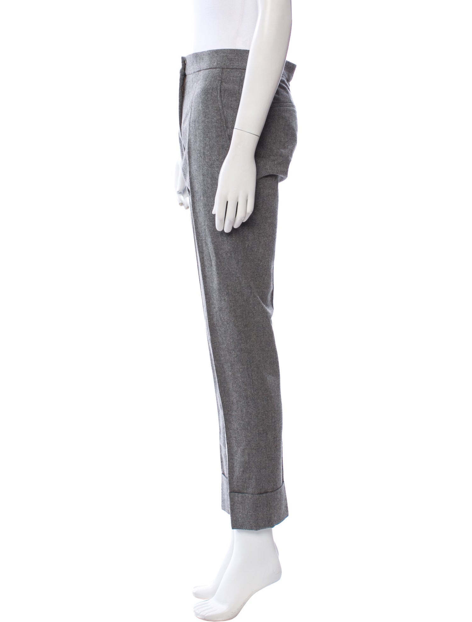 Stella McCartney Wool Straight Leg Pants
