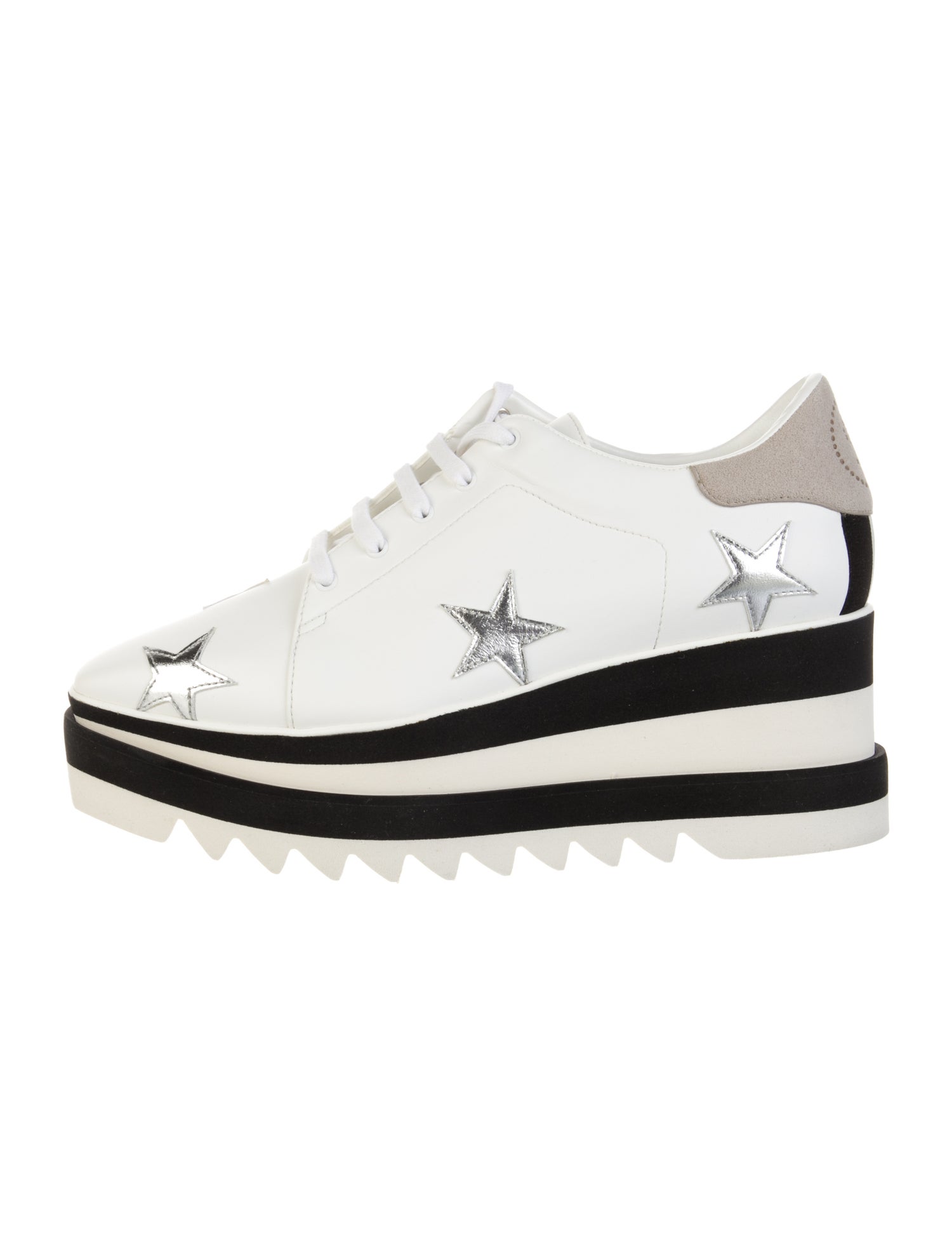 Stella McCartney Leather Wedge Sneakers
