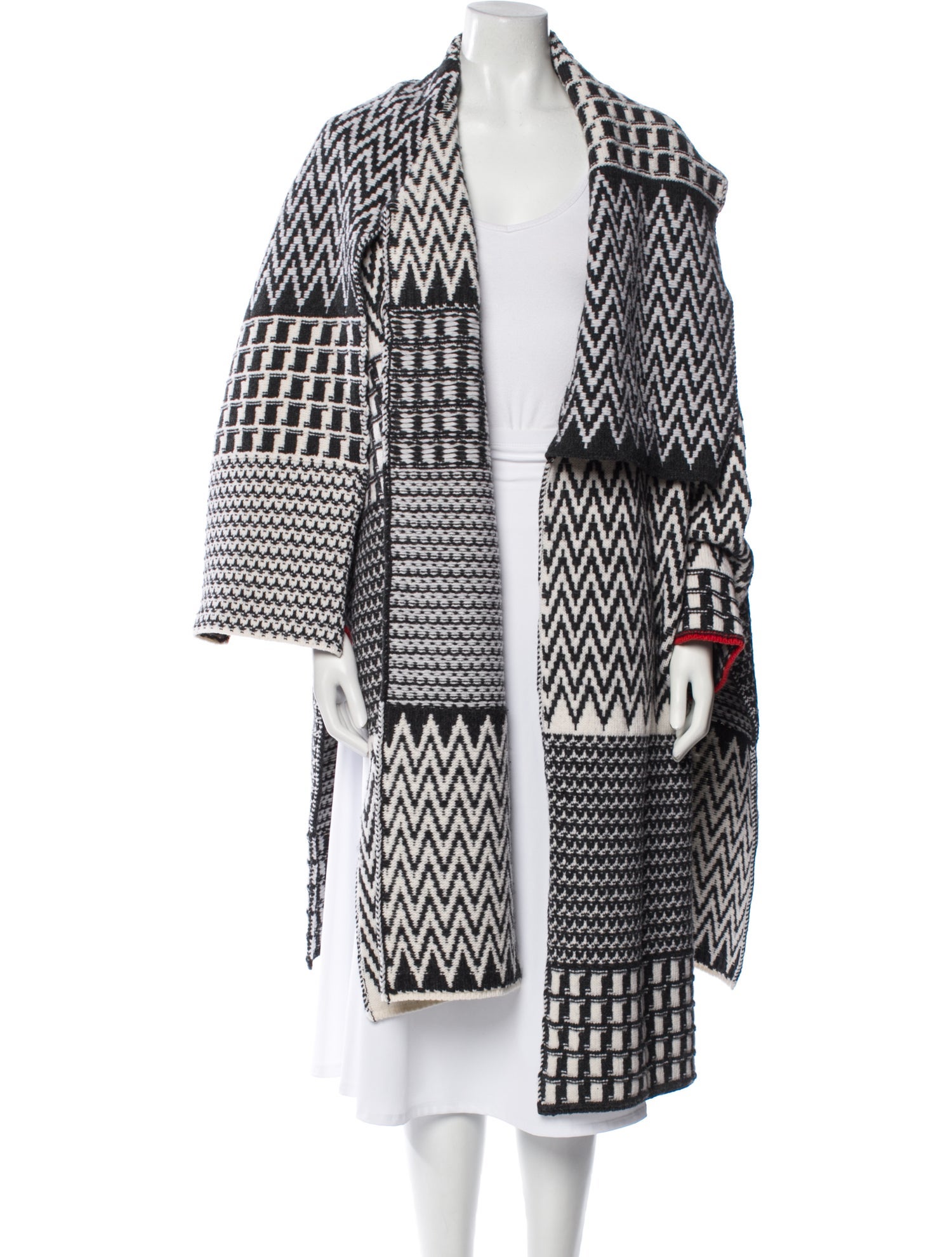 Stella McCartney Virgin Wool Striped Coat