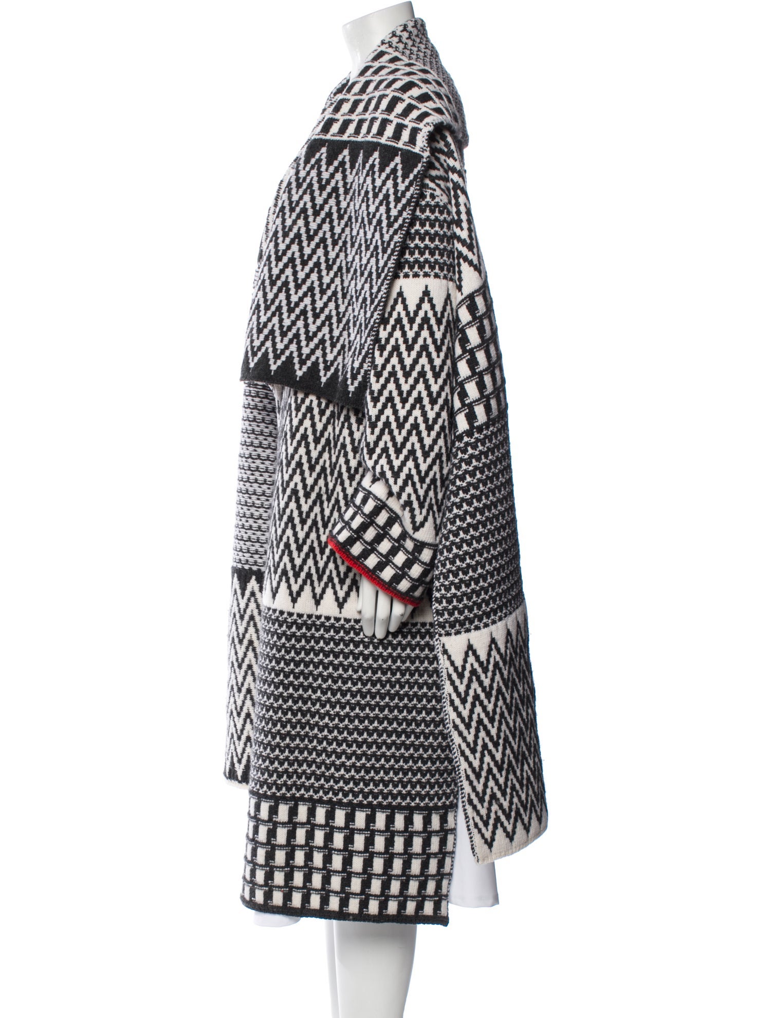 Stella McCartney Virgin Wool Striped Coat