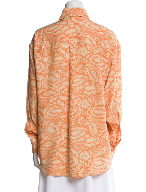 Stella McCartney Silk Printed Button-Up Top