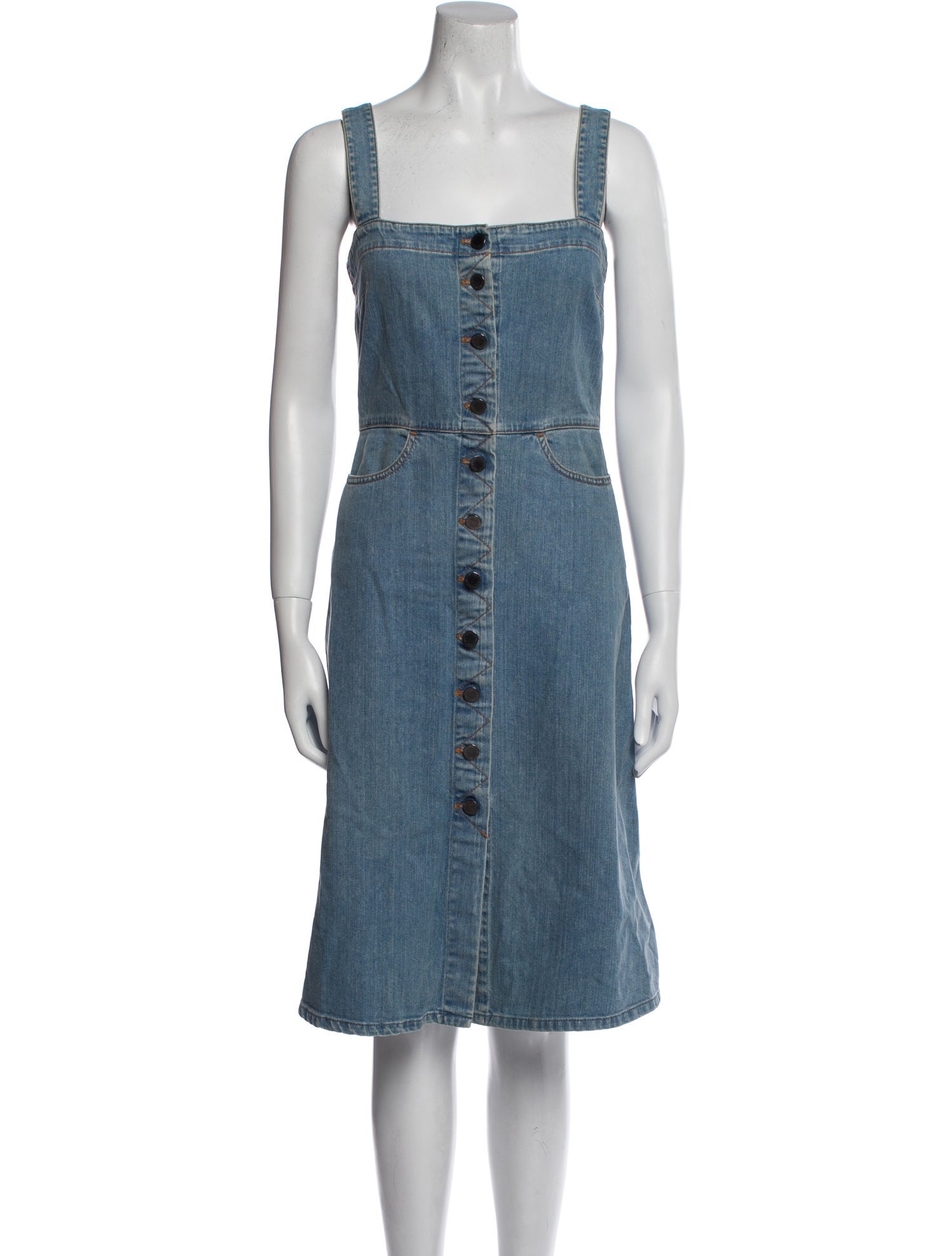 Stella McCartney Square Neckline Knee-Length Dress