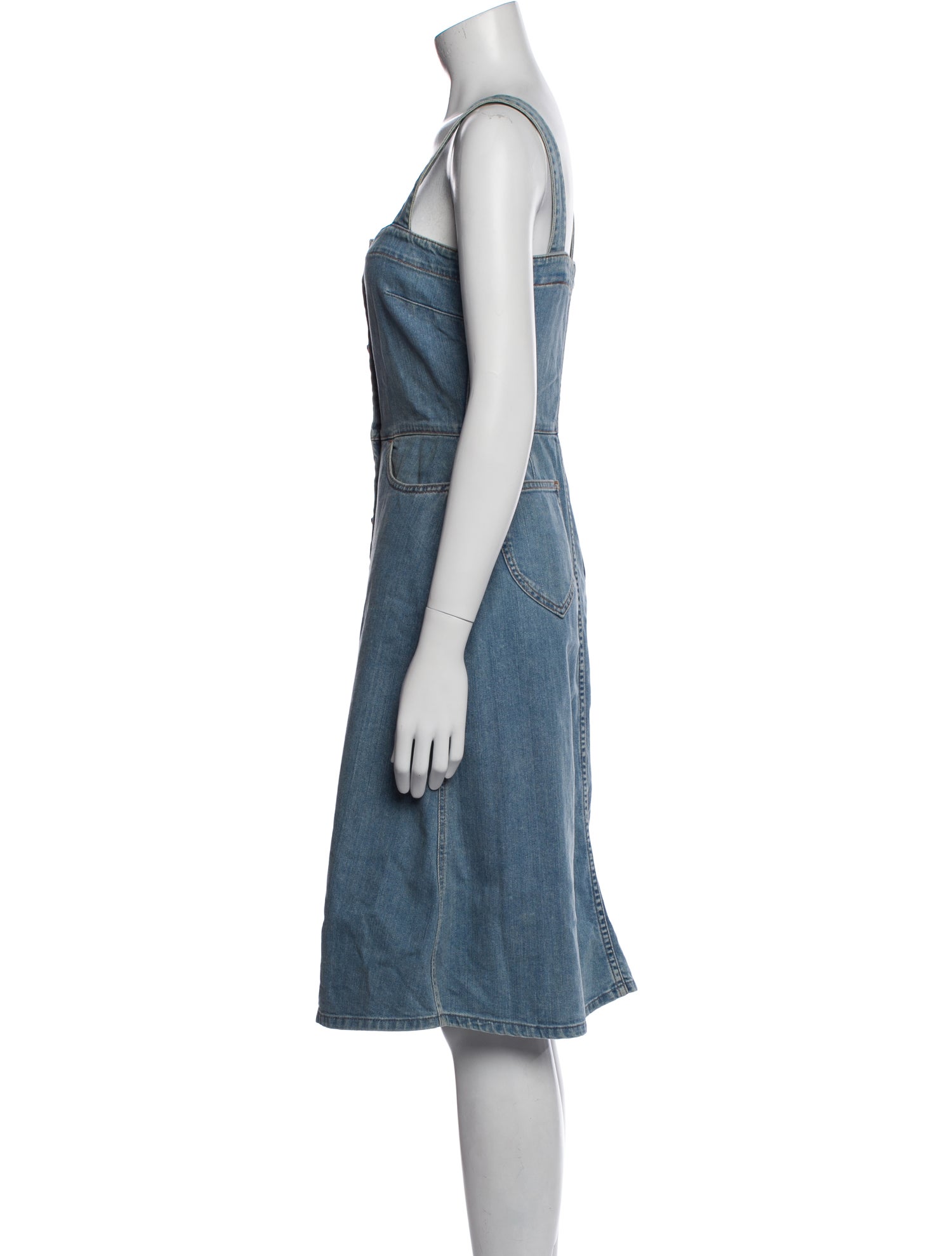 Stella McCartney Square Neckline Knee-Length Dress