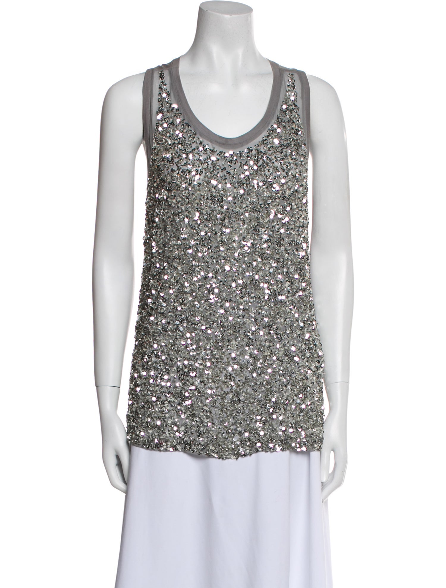 Stella McCartney Scoop Neck Sleeveless Top