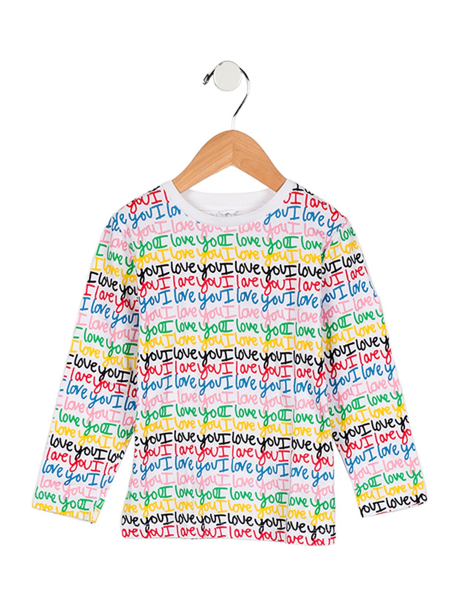Stella McCartney Girls' "I love you" Print Top