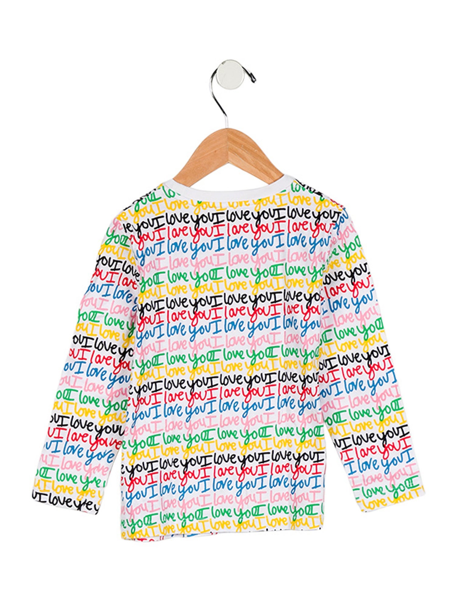 Stella McCartney Girls' "I love you" Print Top