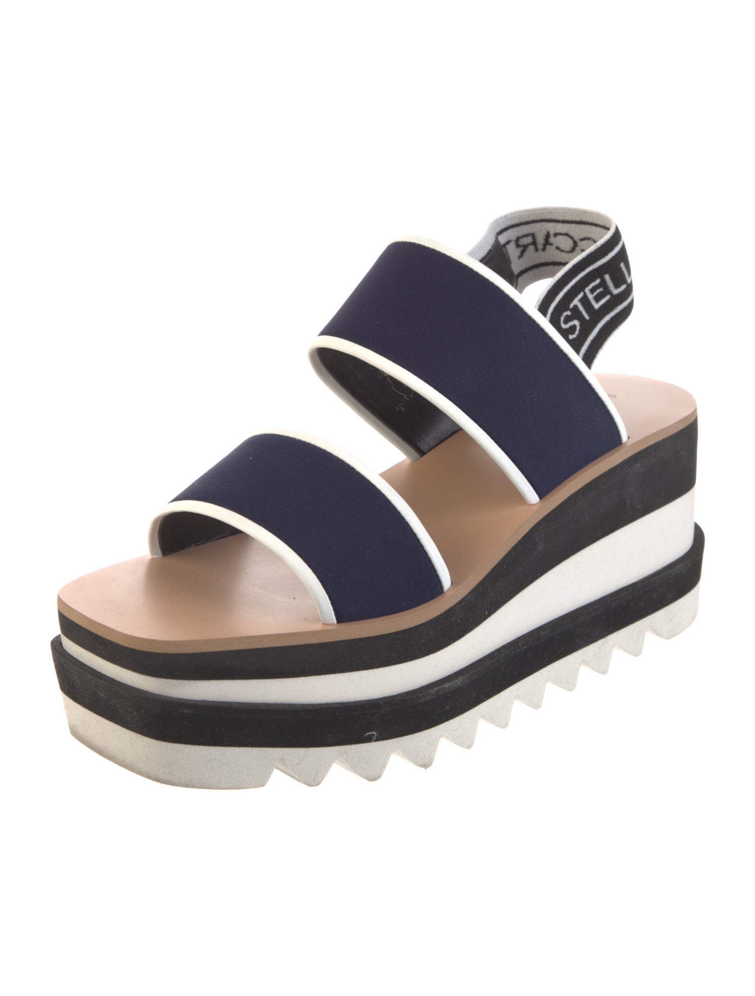 Stella McCartney Neoprene Printed Slingback Sandals