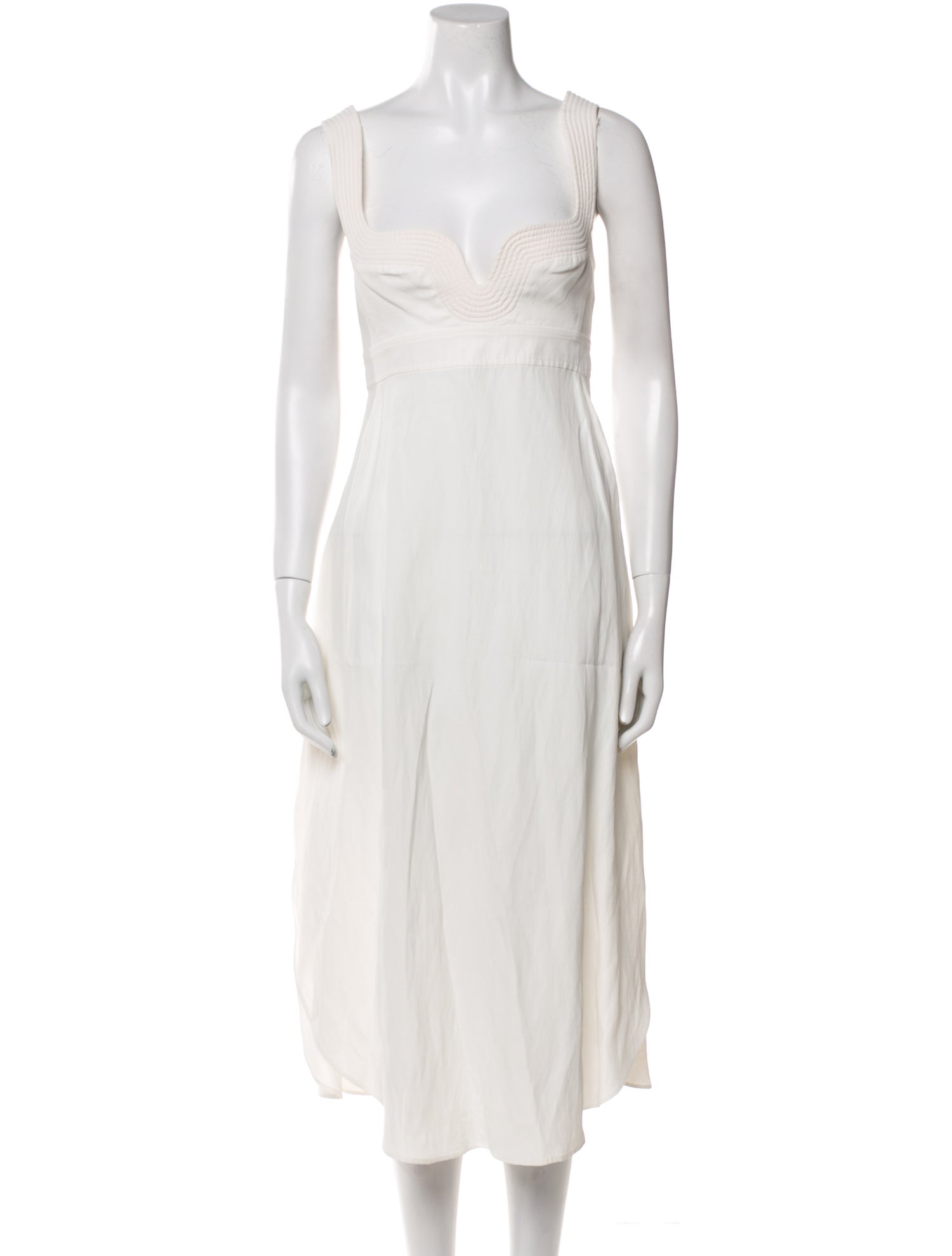 Stella McCartney Square Neckline Midi Length Dress