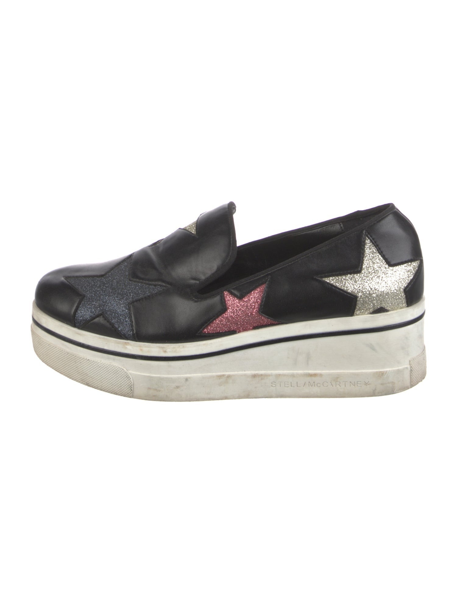 Stella McCartney Vegetarian Leather Printed Loafers