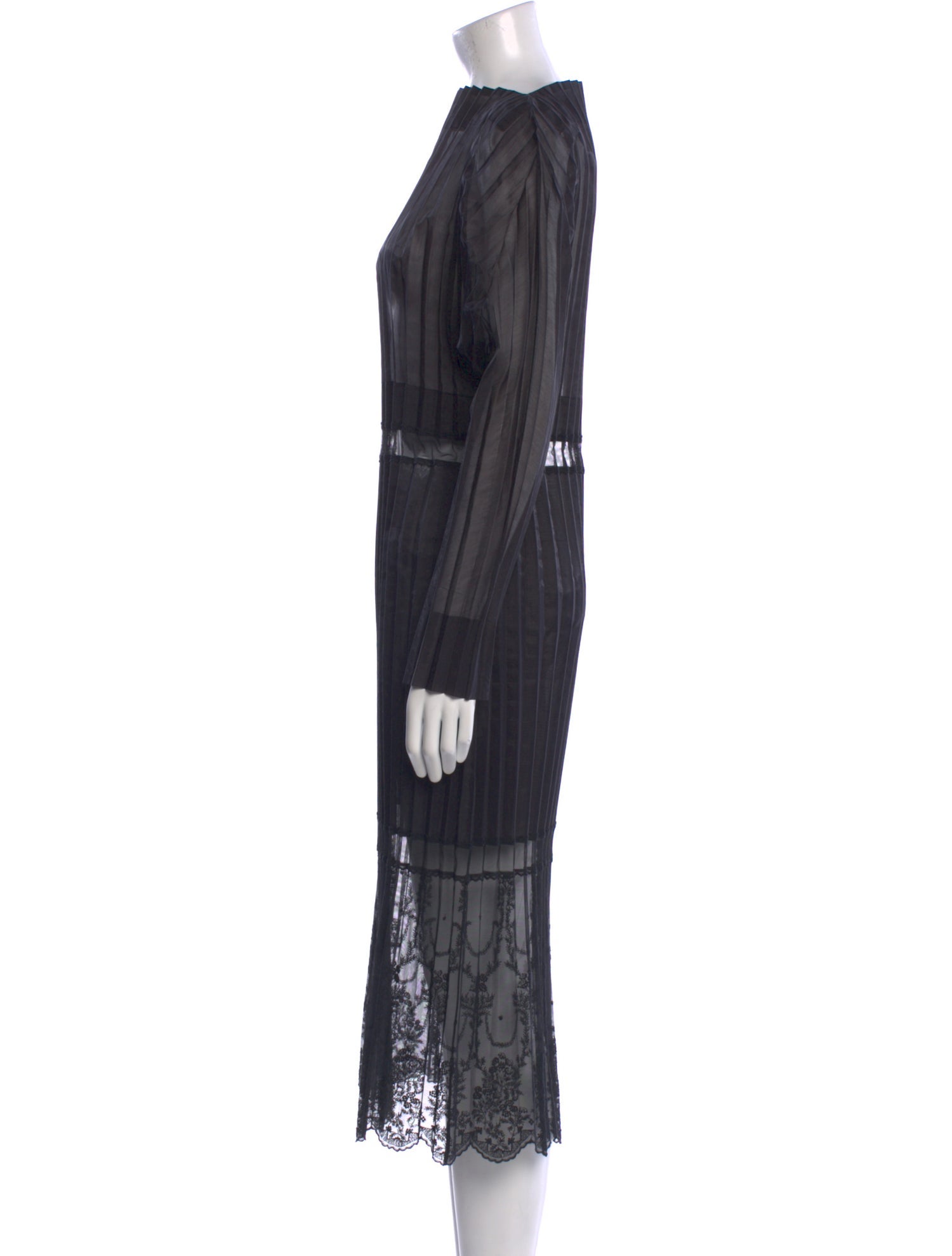 Stella McCartney Mock Neck Midi Length Dress