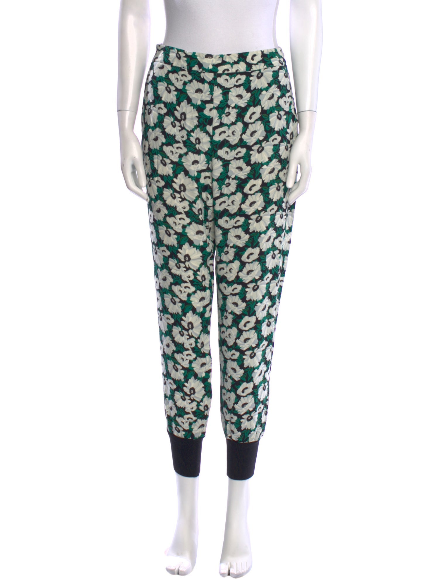 Stella McCartney Floral Print Skinny Leg Pants