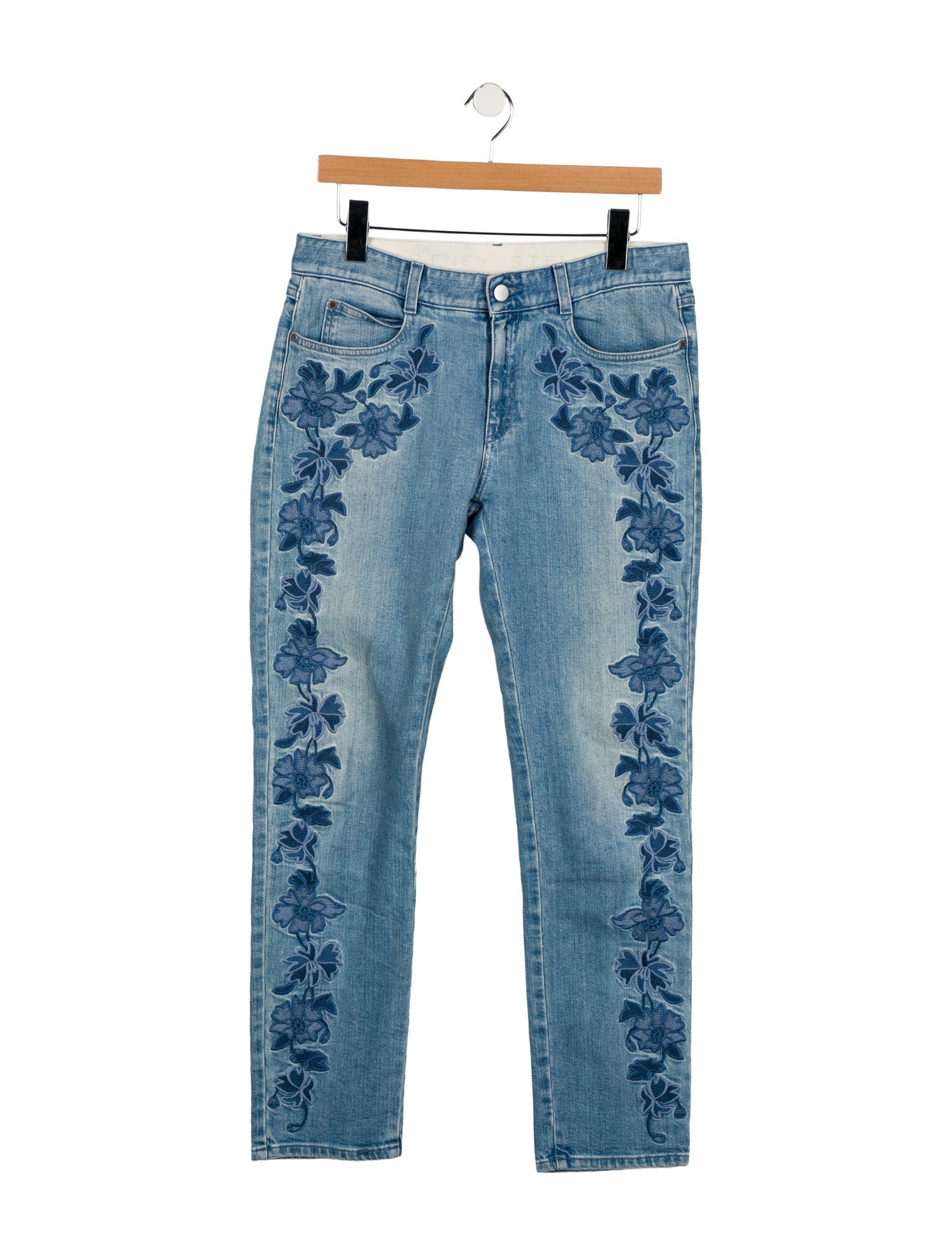 Stella McCartney Mid-Rise Straight Leg Jeans