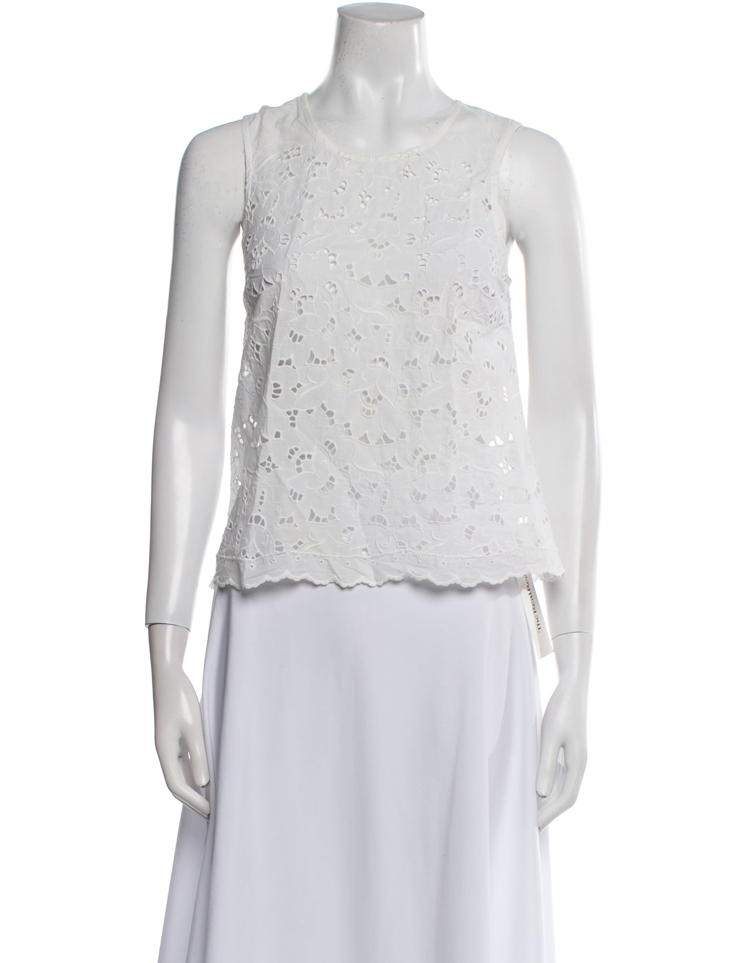 Stella McCartney Crew Neck Sleeveless Crop Top