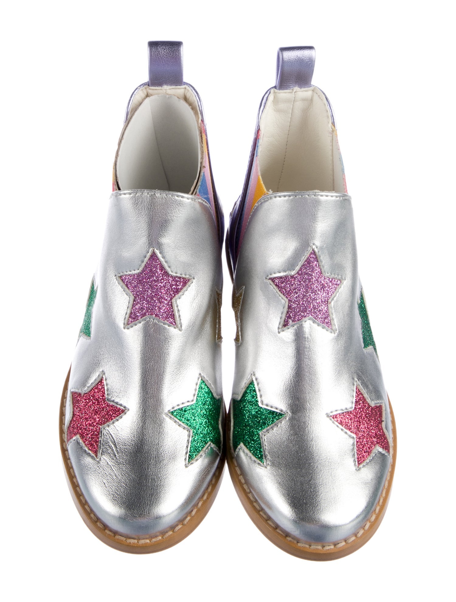 Stella McCartney Metallic Star Ankle Boots