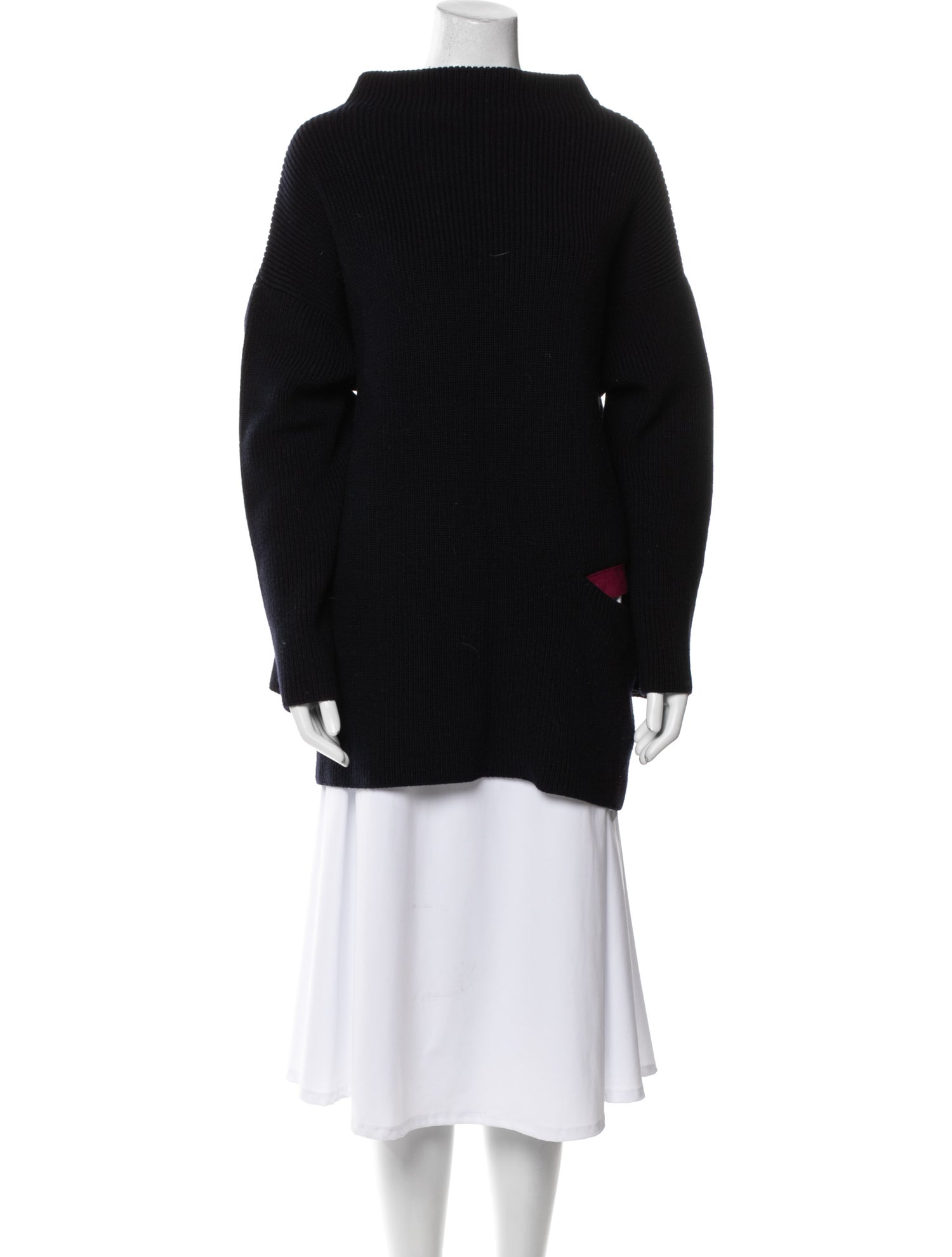 Stella McCartney Virgin Wool Mock Neck Sweater