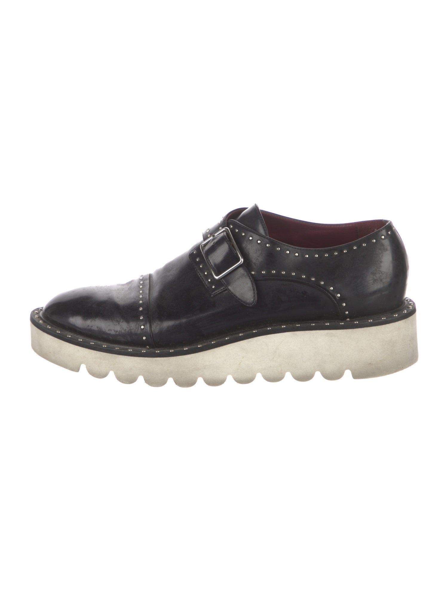 Stella McCartney Vegetarian Leather Studded Accents Oxfords