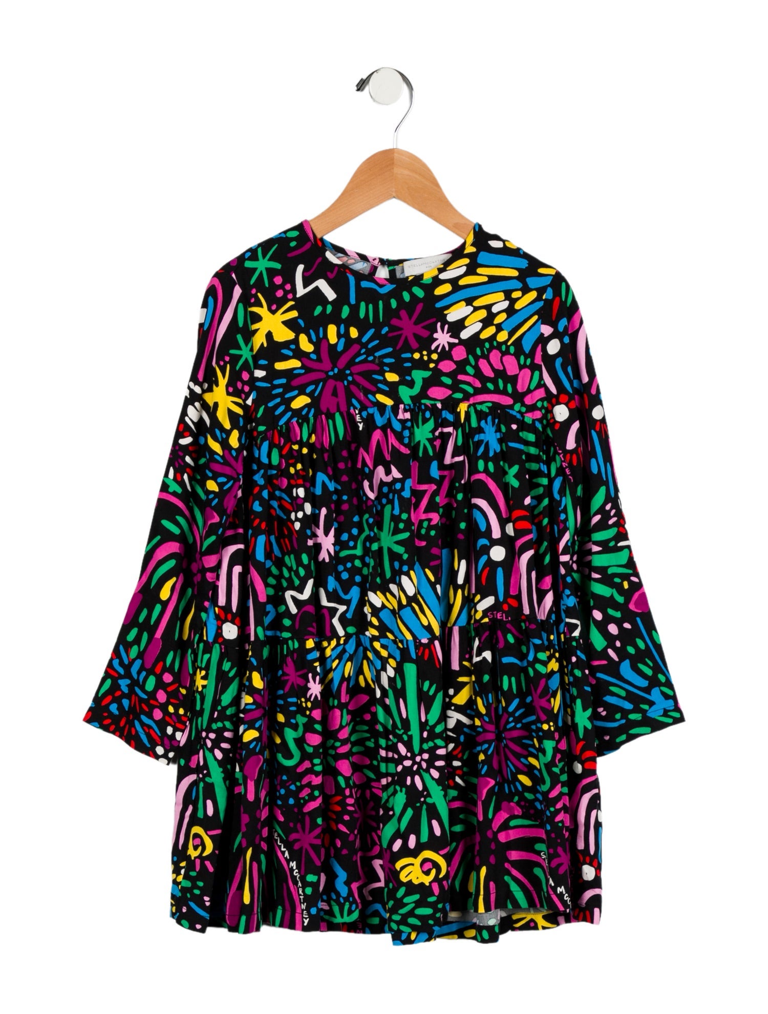 Stella McCartney Girls' Pattern Printed Long Sleeve Dress