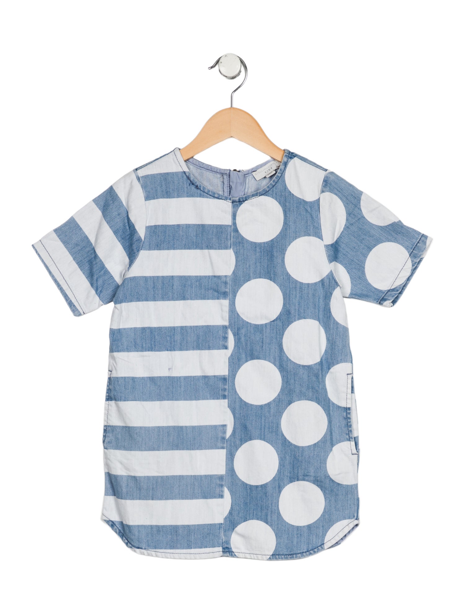 Stella McCartney toddler girls' blue and white dress