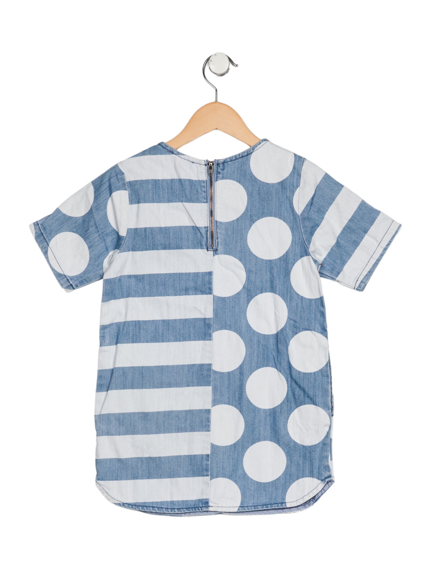 Stella McCartney toddler girls' blue and white dress