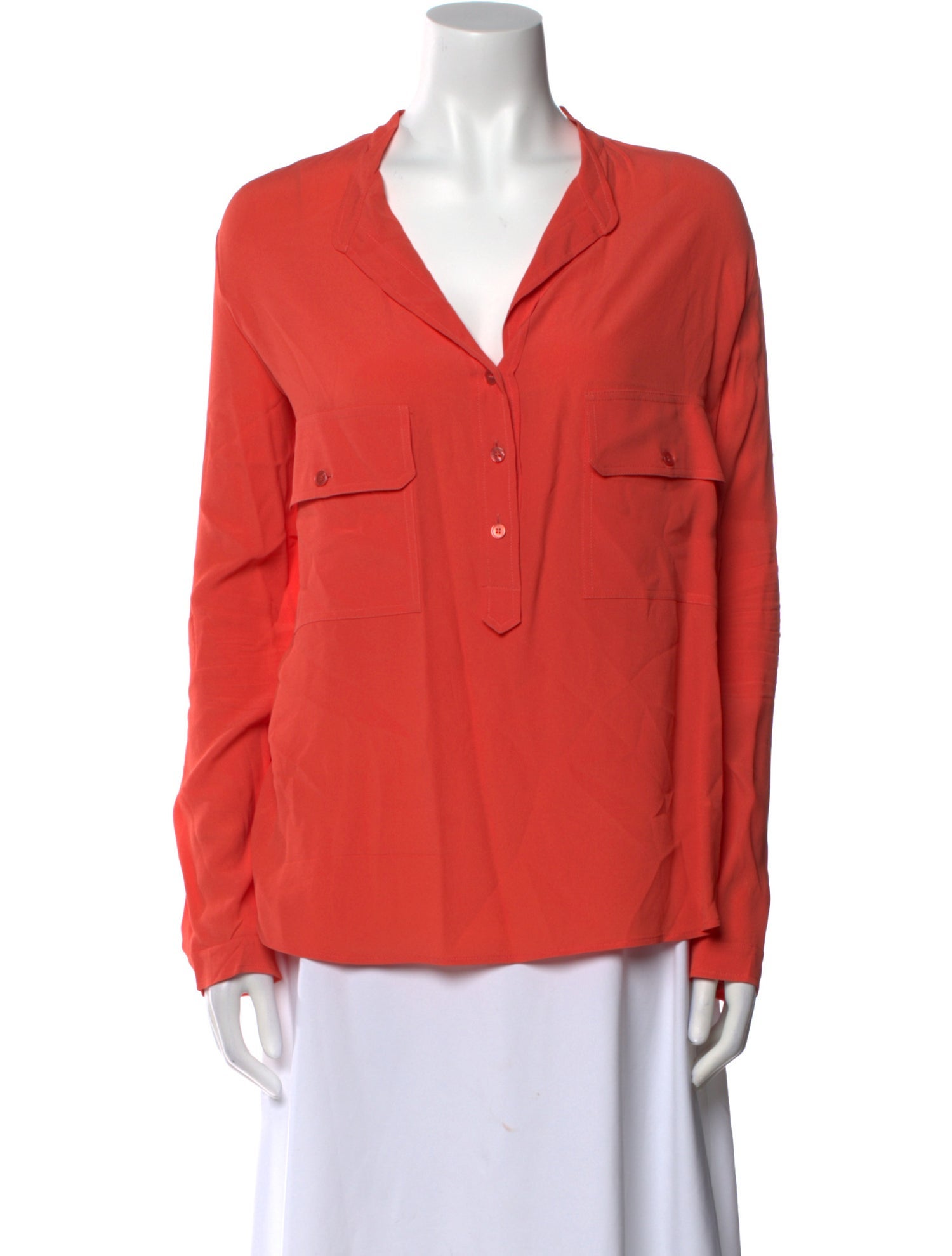 Stella McCartney V-Neck Long Sleeve Blouse