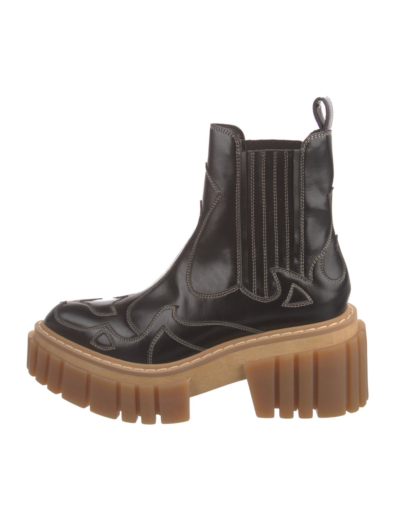 Stella McCartney Vegetarian Leather Chelsea Boots