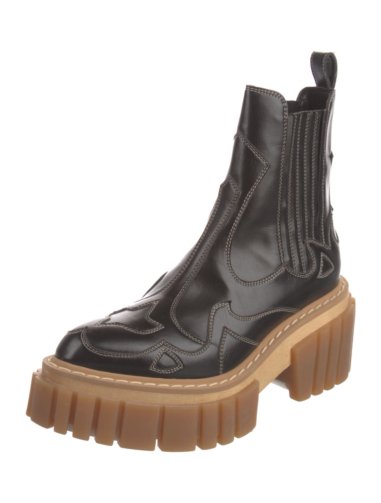 Stella McCartney Vegetarian Leather Chelsea Boots