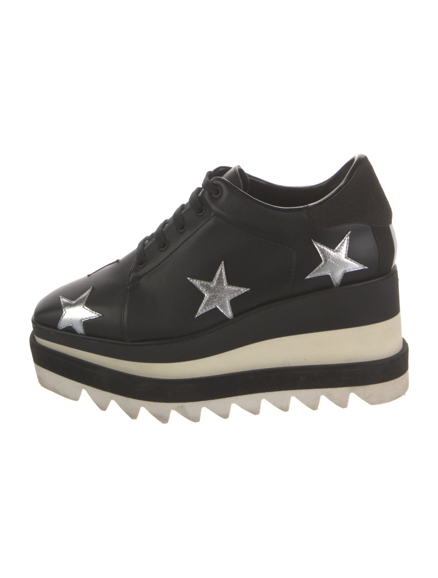 Stella McCartney Vegan Leather Wedge Sneakers