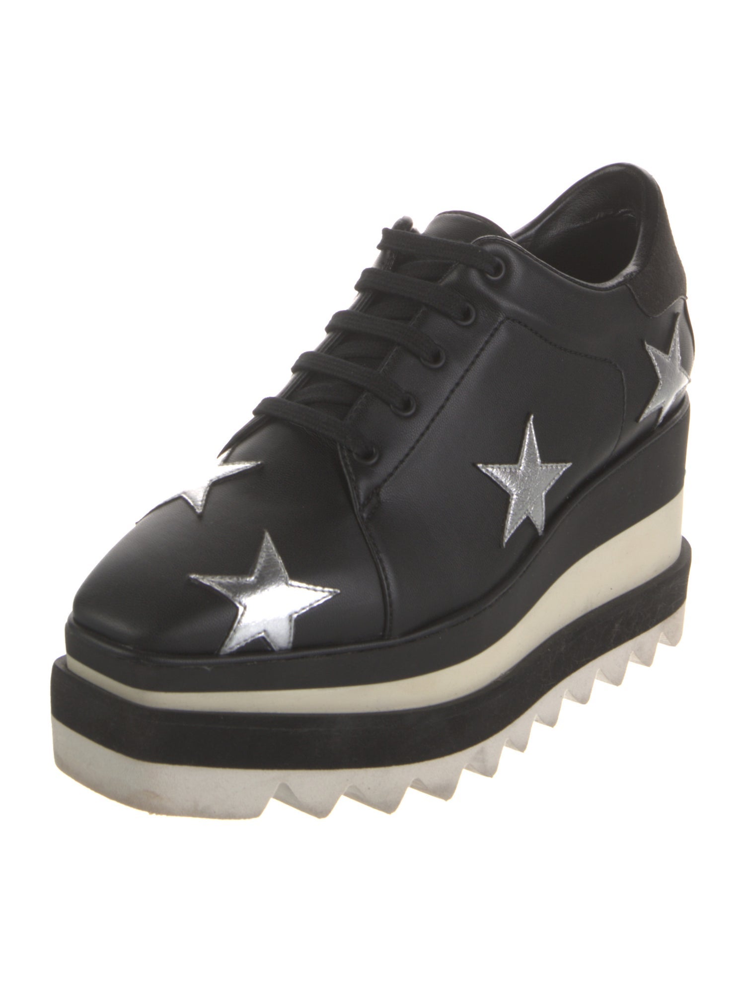 Stella McCartney Vegan Leather Wedge Sneakers