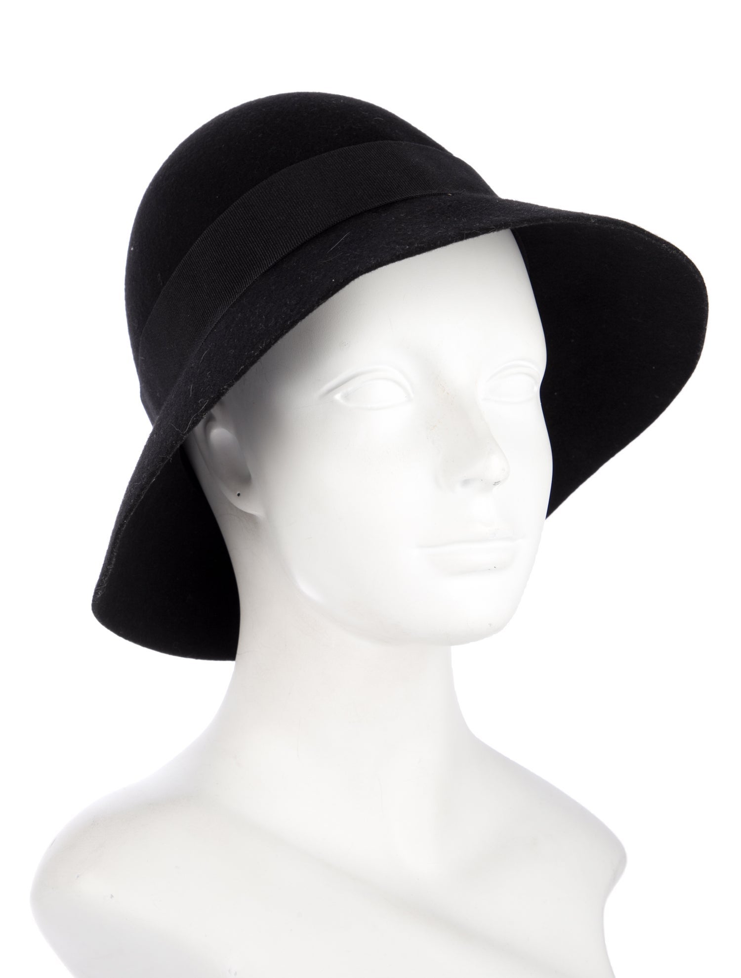 Stella McCartney Wool Floppy Hat With Ribbon Trim