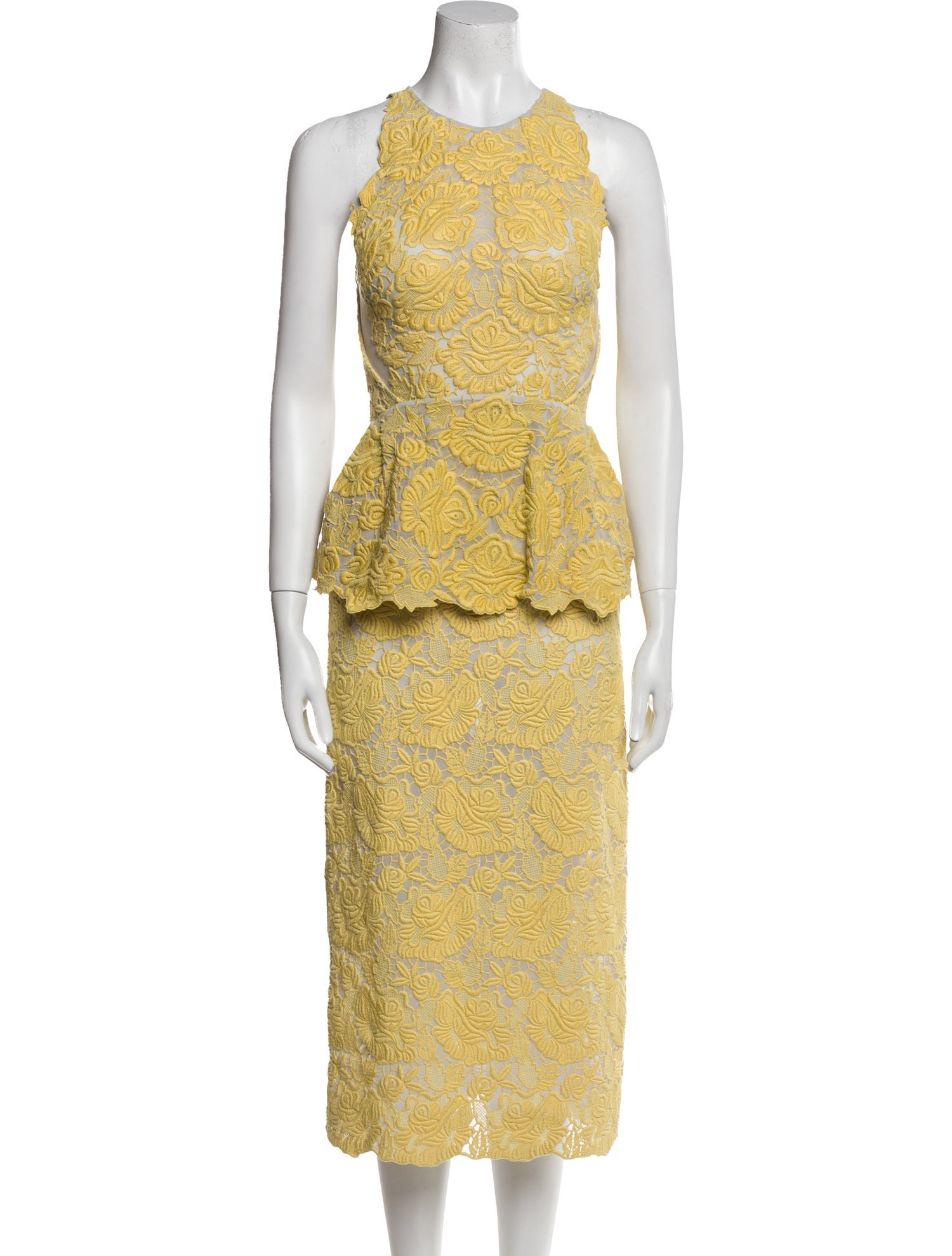 Stella McCartney Lace Pattern Long Dress