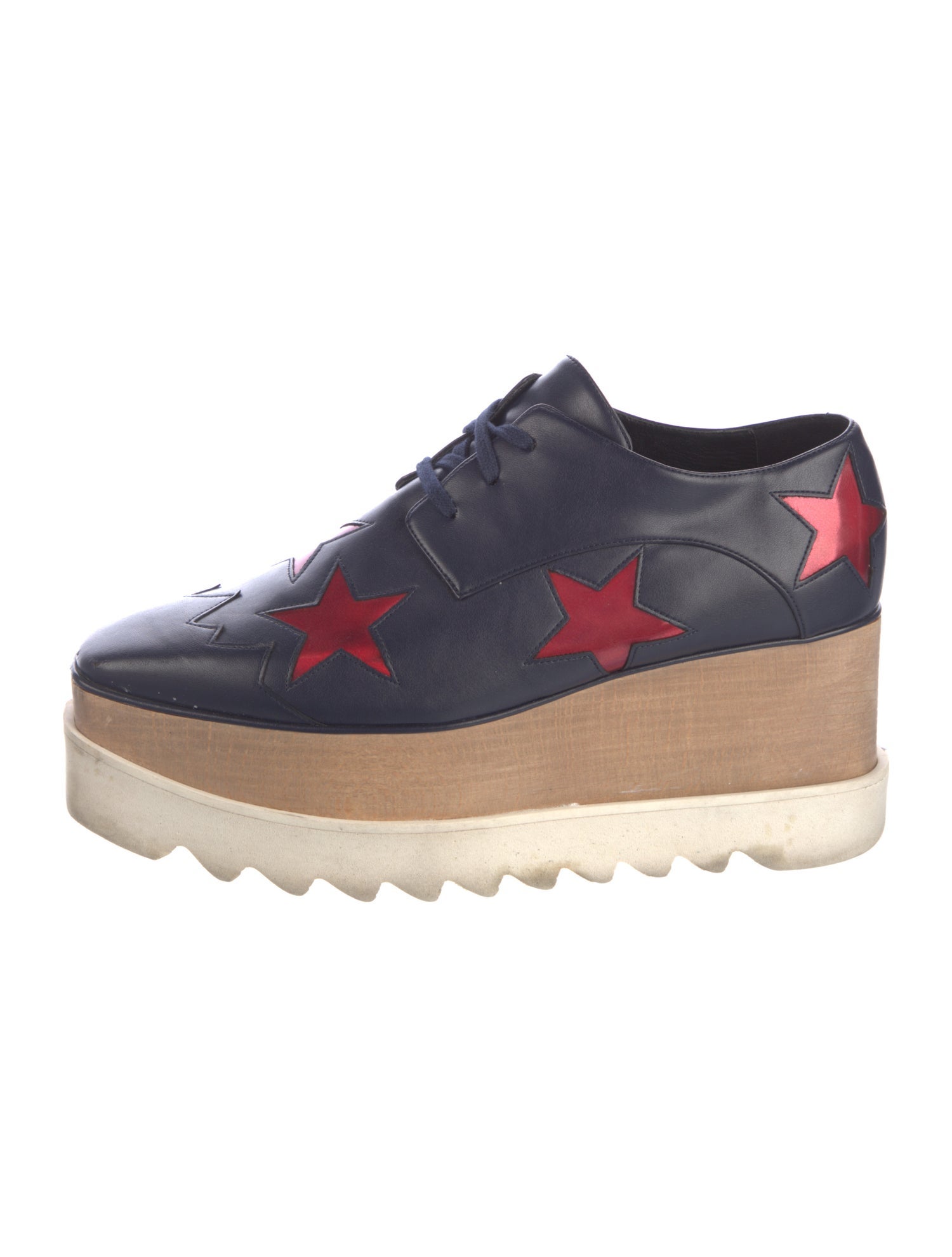 Stella McCartney Leather Printed Oxfords