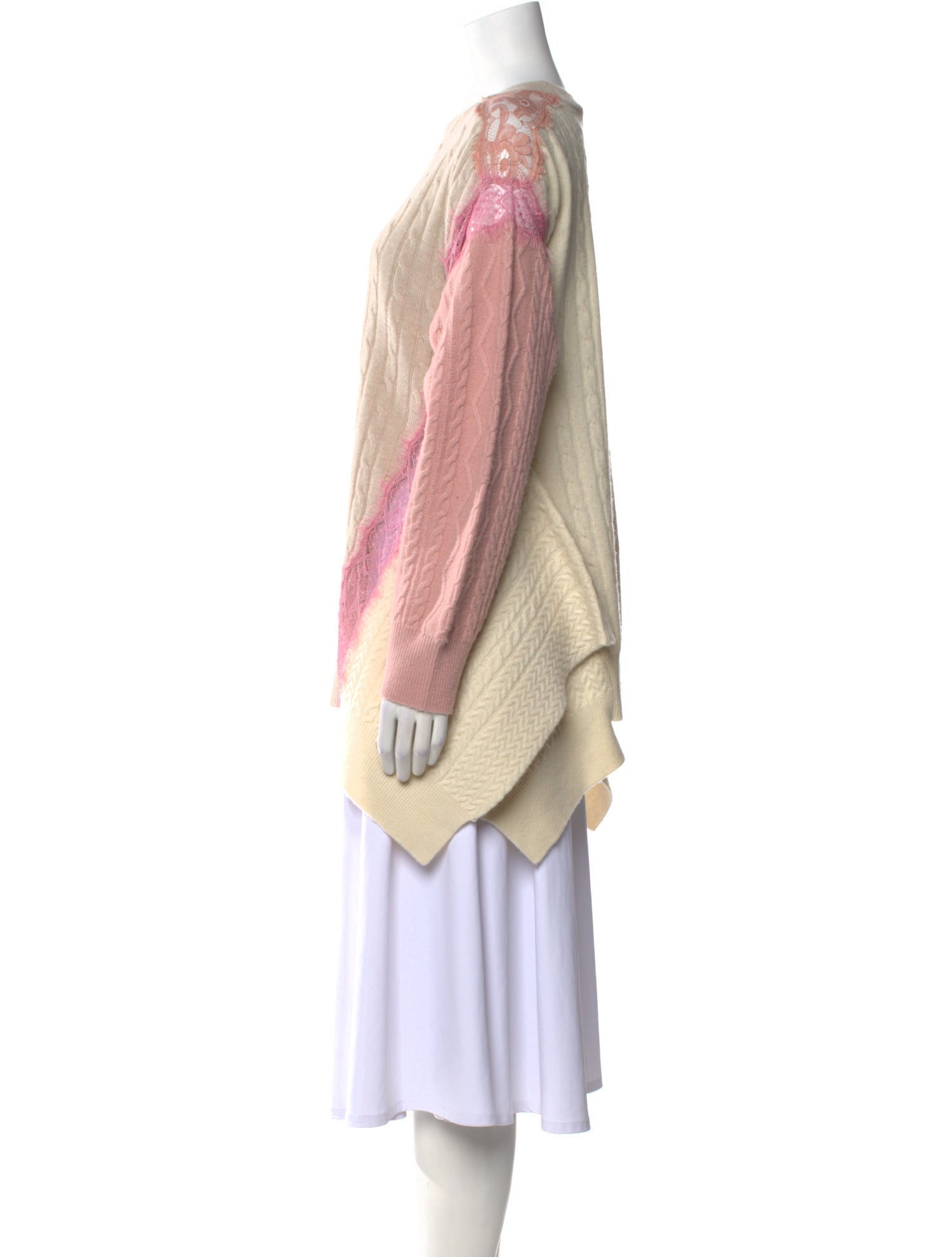 Stella McCartney Virgin Wool Colorblock Pattern Sweater