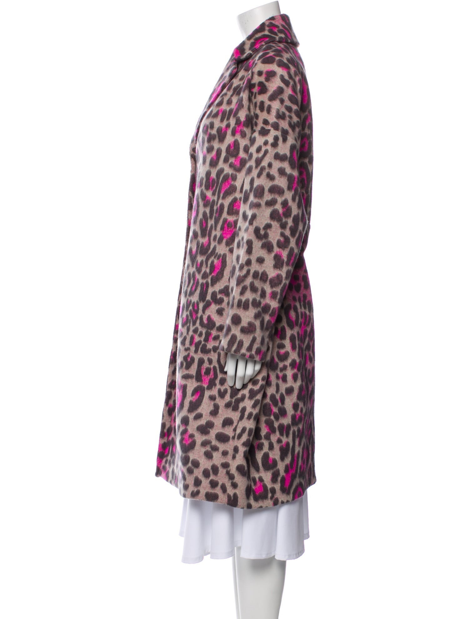 Stella McCartney Wool Animal Print Coat