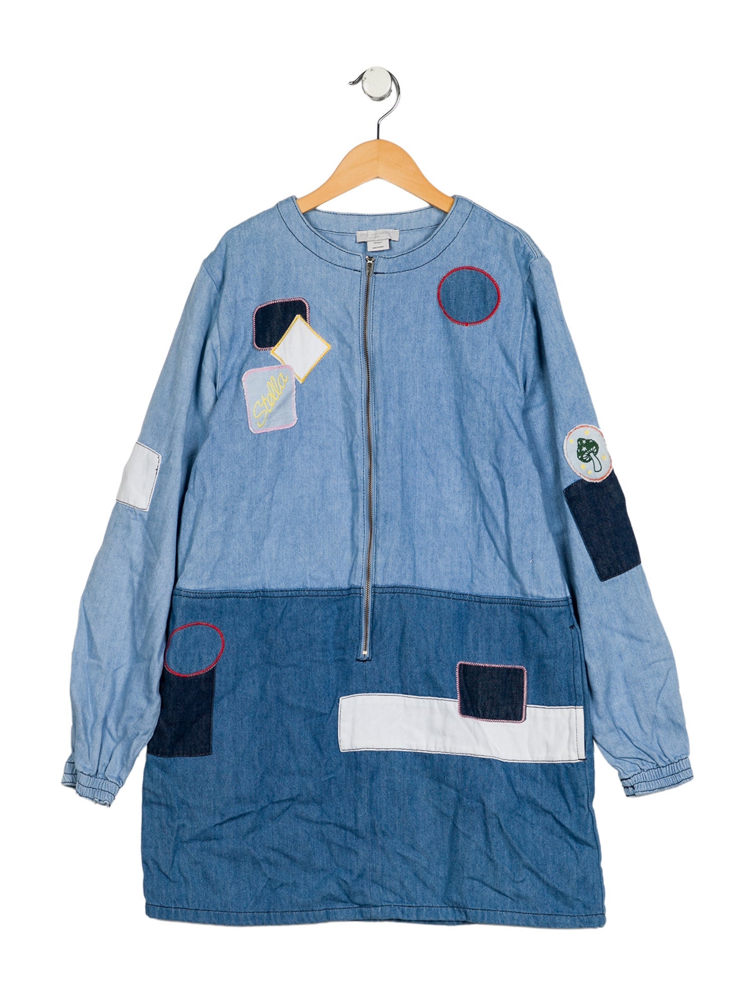 Stella McCartney kid girls; blue multicolored dress