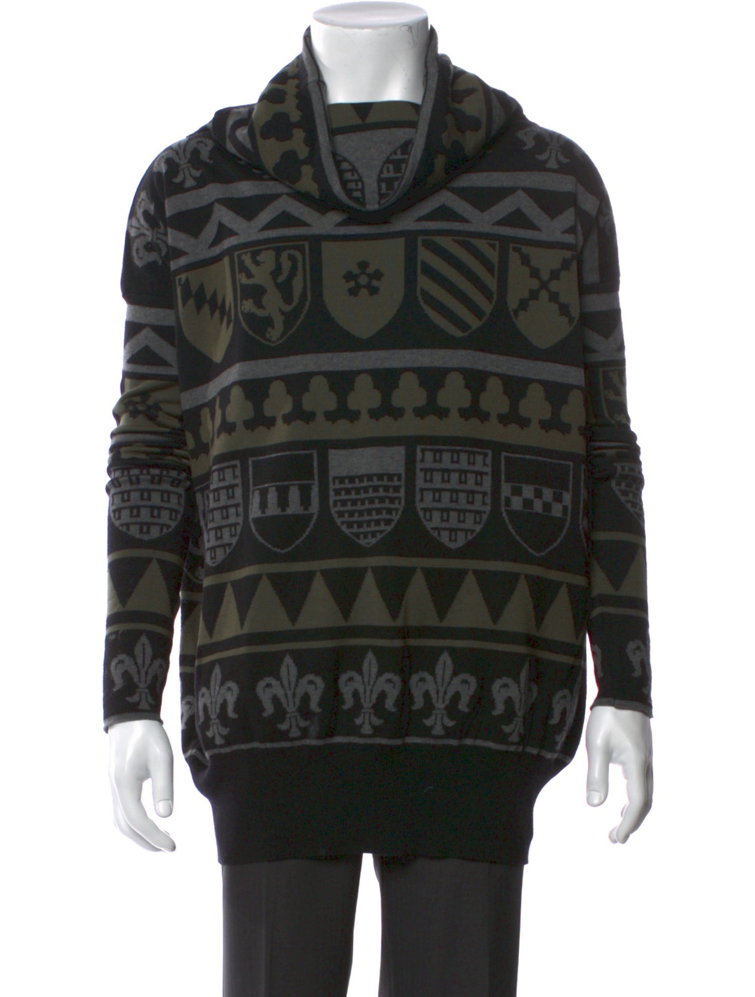 Stella McCartney Printed Cowl Neck Pullover