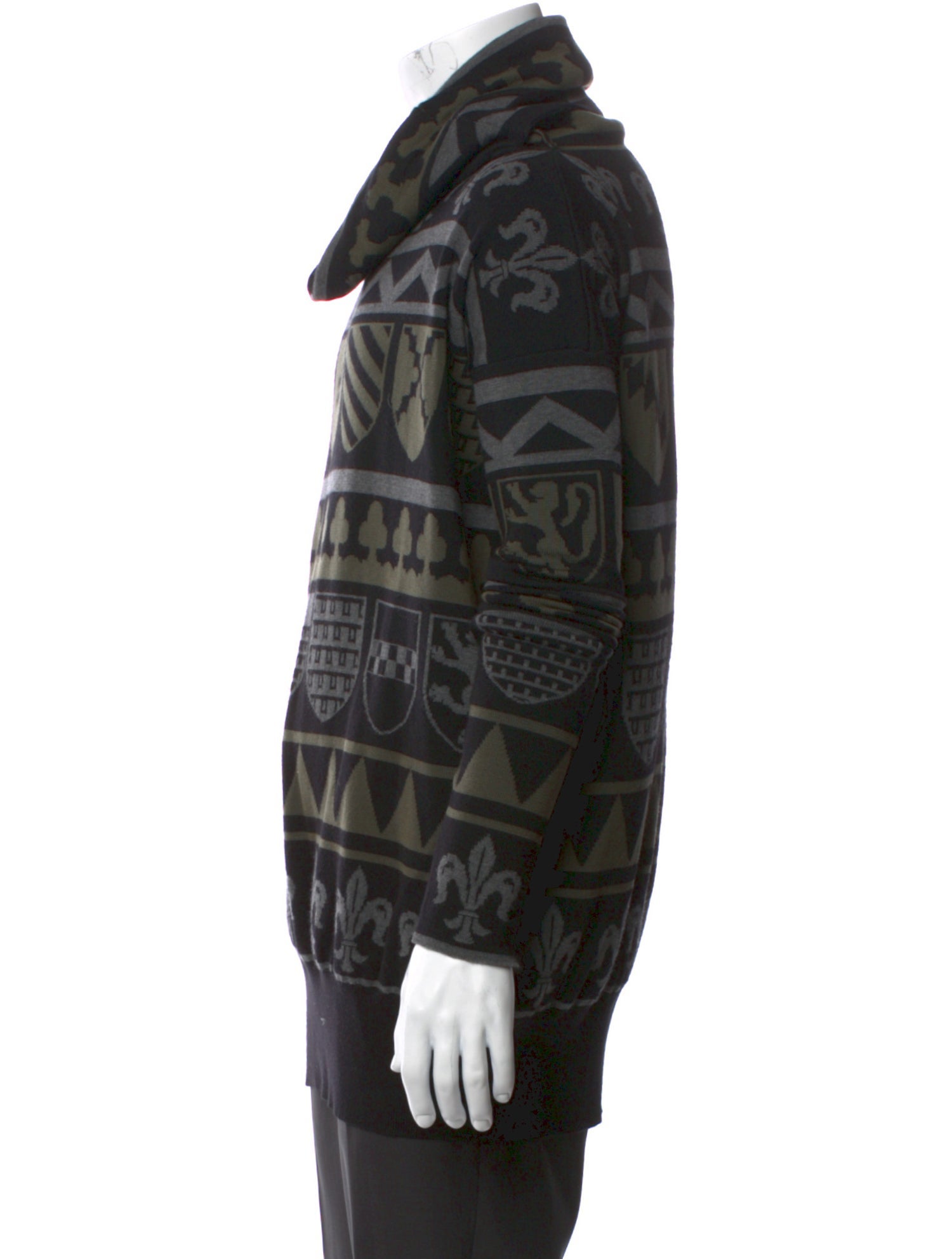 Stella McCartney Printed Cowl Neck Pullover