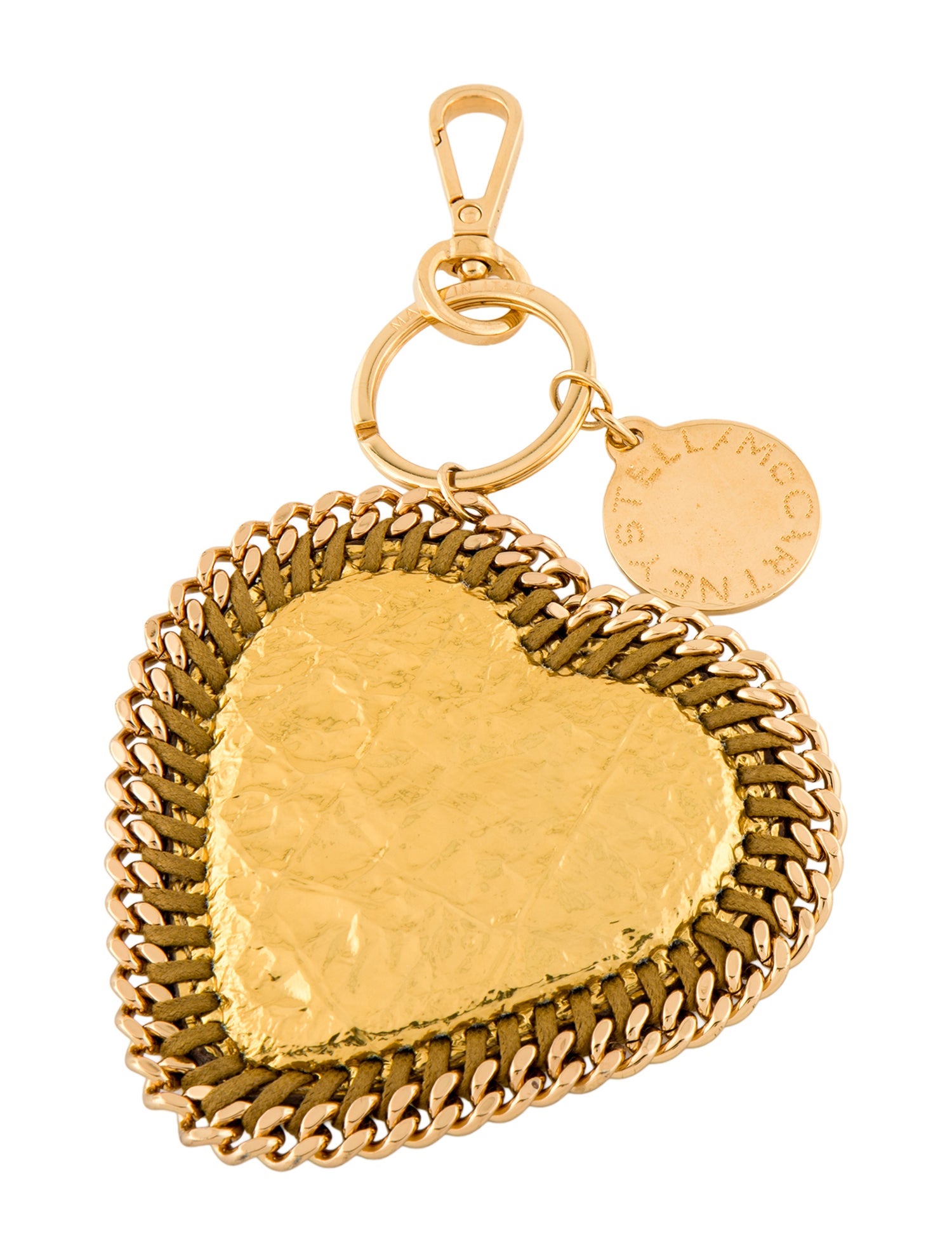 Stella McCartney Golden heart keychain